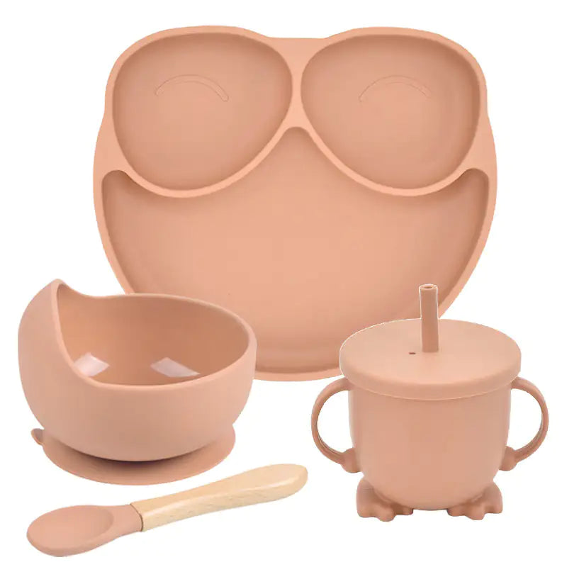 Baby Silicone Divided Plate Set