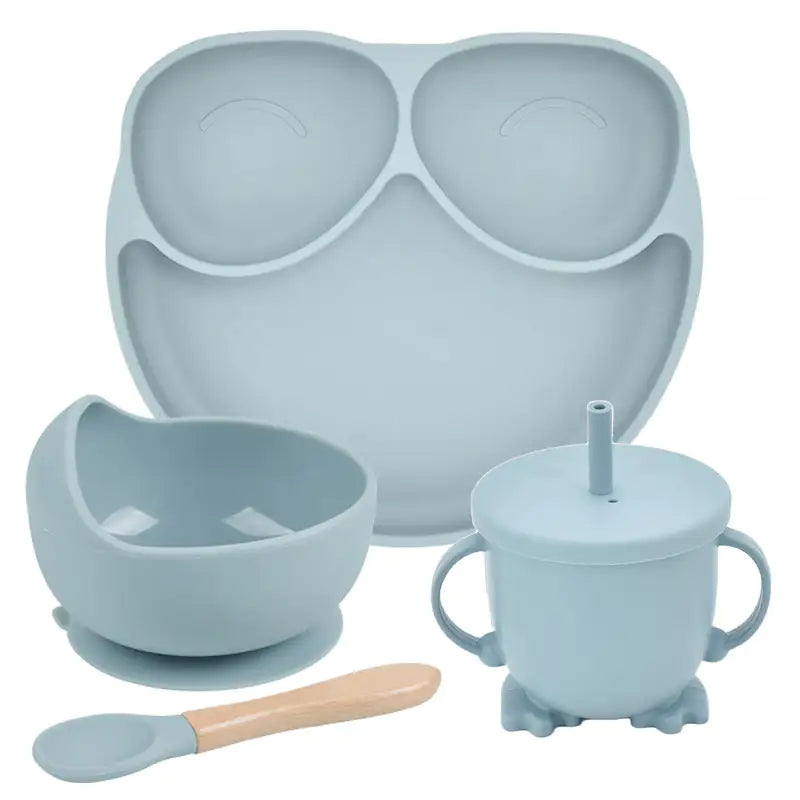 Baby Silicone Divided Plate Set