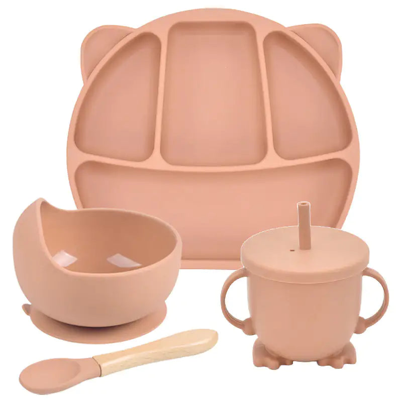 Baby Silicone Divided Plate Set