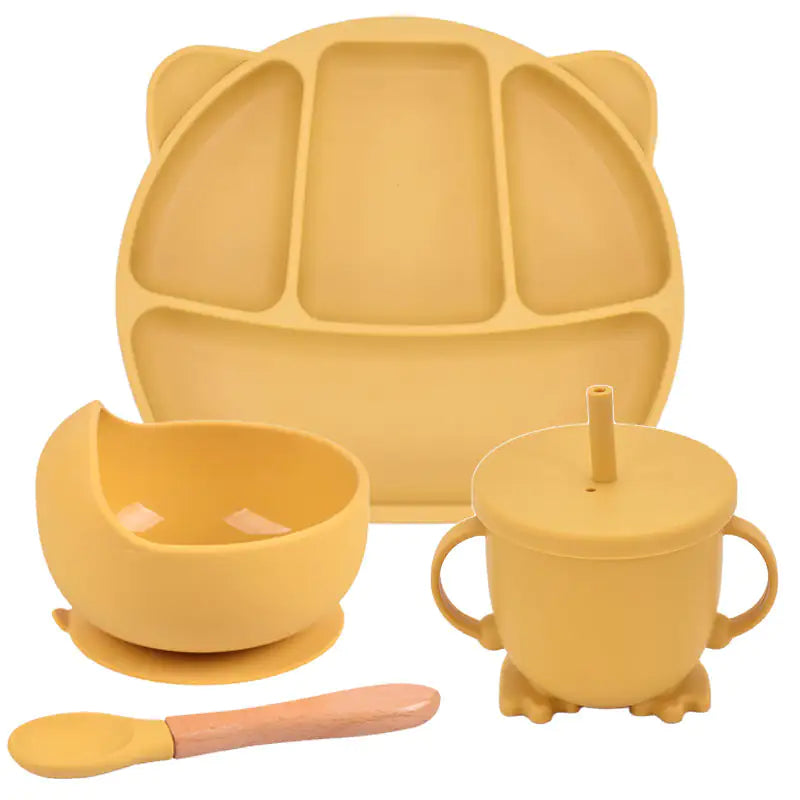 Baby Silicone Divided Plate Set