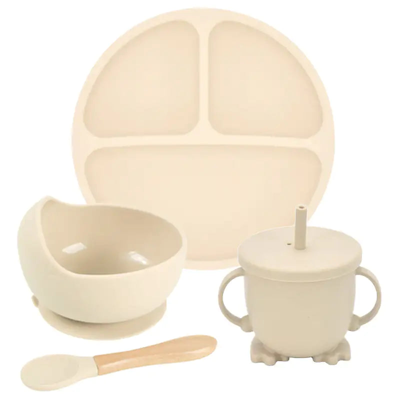 Baby Silicone Divided Plate Set