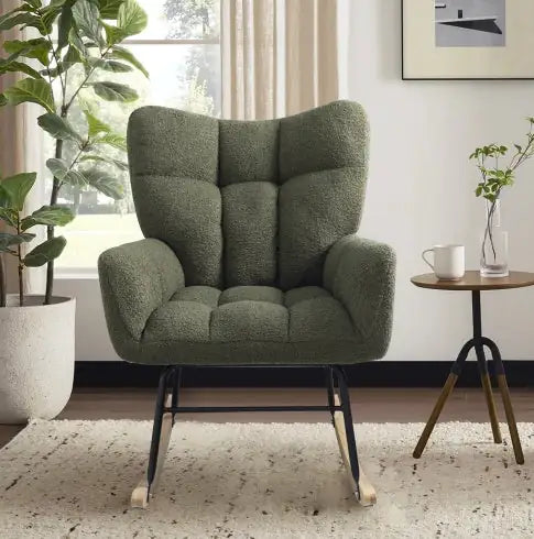 Modern Teddy Fabric Rocking Chair