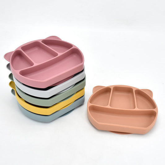 Baby Silicone Divided Plate Set