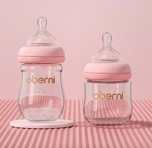 Wide Bore Glass Baby Bottle for Newborns