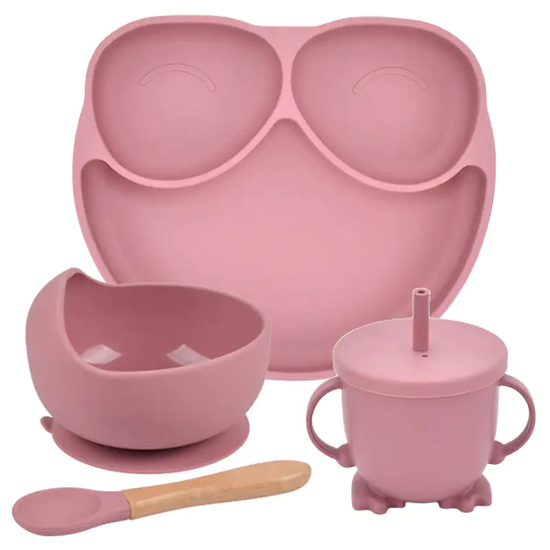 Baby Silicone Divided Plate Set