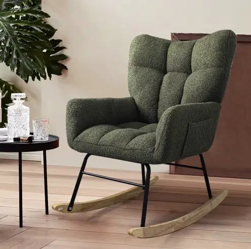 Modern Teddy Fabric Rocking Chair