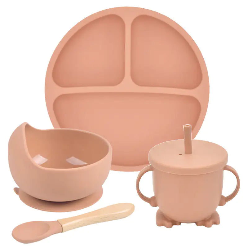 Baby Silicone Divided Plate Set