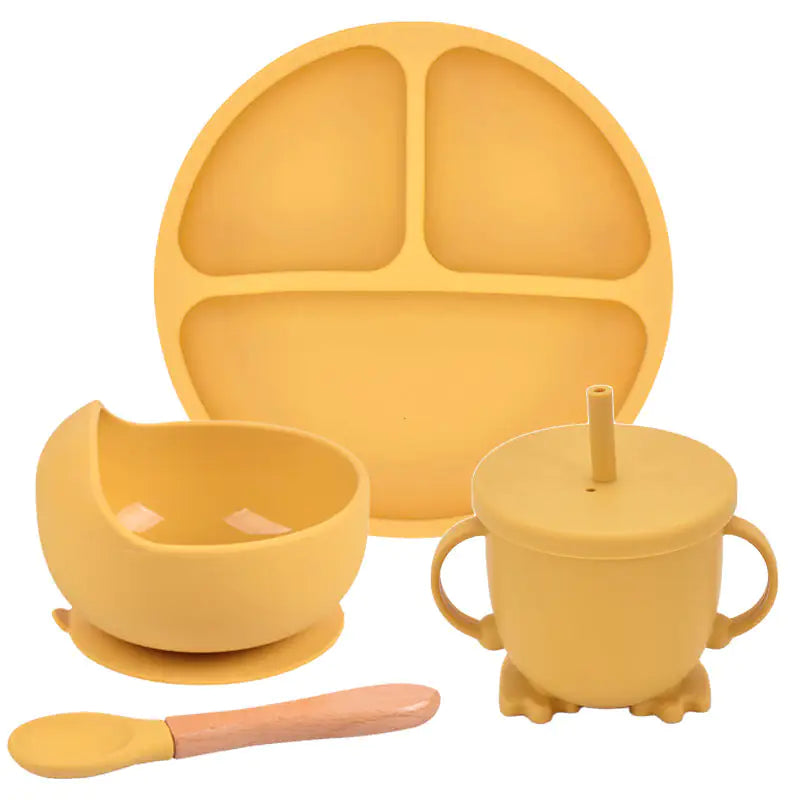 Baby Silicone Divided Plate Set