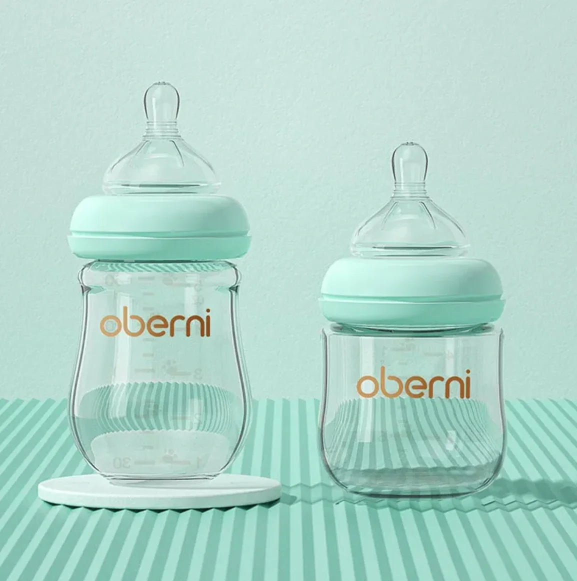 Wide Bore Glass Baby Bottle for Newborns