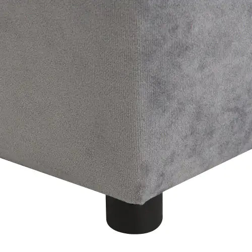 Velvet Children's Soft Sofa With Footstool