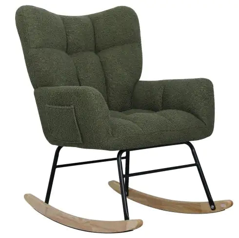 Modern Teddy Fabric Rocking Chair