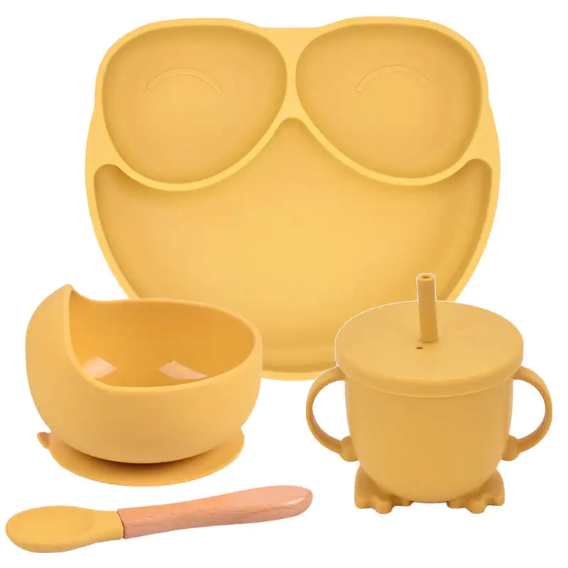 Baby Silicone Divided Plate Set