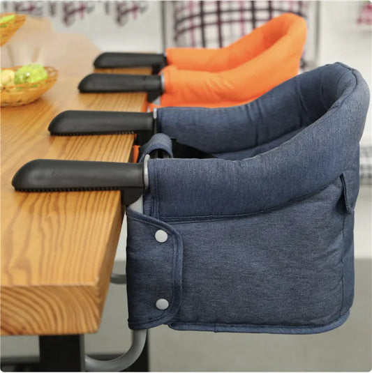 Portable Baby High Chair with Safety Belt and Dining Cover